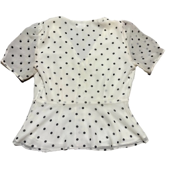 Wilfred White And Black Polka Dot Top - Picture 7 of 10